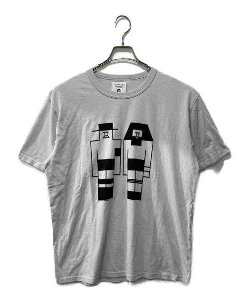 TACOMA FUJI RECORDS（タコマ フジ レコード）TACOMA FUJI RECORDS (タコマ フジ レコード) プリントTシャツ グレー サイズ:XLの古着・服飾アイテム