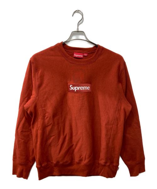 SUPREME（シュプリーム）Supreme (シュプリーム) 裏起毛スウェット/ボックスロゴクルーネック/ラスト ブラウン サイズ:Mの古着・服飾アイテム