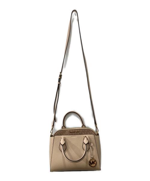 MICHAEL KORS（マイケルコース）MICHAEL KORS (マイケルコース) 2WAYショルダーバッグ ベージュの古着・服飾アイテム