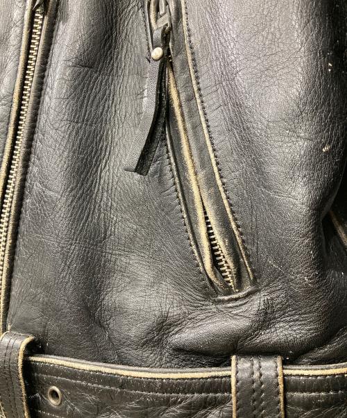 HARLEY-DAVIDSON（ハーレーダビッドソン）HARLEY-DAVIDSON (ハーレーダビッドソン) ダブルライダースジャケット ブラック サイズ:MWの古着・服飾アイテム