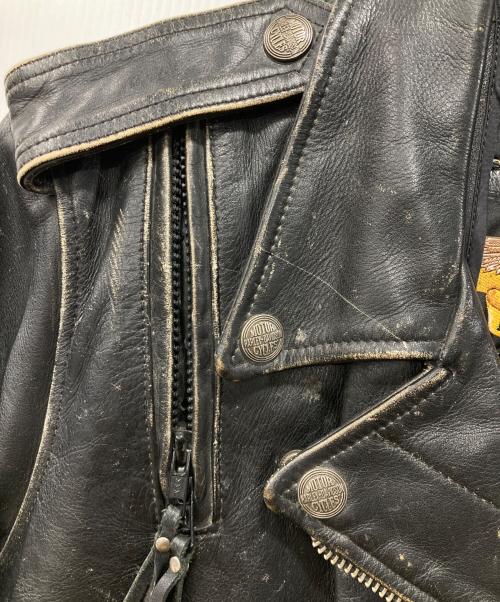 HARLEY-DAVIDSON（ハーレーダビッドソン）HARLEY-DAVIDSON (ハーレーダビッドソン) ダブルライダースジャケット ブラック サイズ:MWの古着・服飾アイテム
