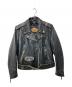 HARLEY-DAVIDSON（ハーレーダビッドソン）の古着「ダブルライダースジャケット」｜ブラック