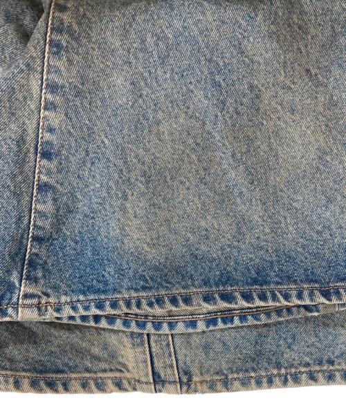 NVRFRGT（ネヴァーフォーゲット）NVRFRGT (ネヴァーフォーゲット) 3D TWISTED WIDE LEG JEANS MUD FADED インディゴ/MUD FADED INDI サイズ:1の古着・服飾アイテム