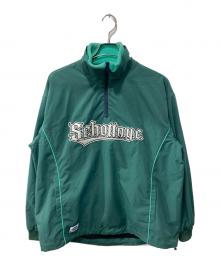 Schott（ショット）の古着「HALF ZIP JACKET/ナイロンプルオーバージャケット」｜グリーン