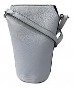 ECCOエコー）の古着「レザーショルダーバッグ/Pot Bag Pebbled Leather」｜ブルー