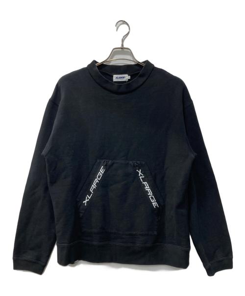 X-LARGE（エクストララージ）X-LARGE (エクストララージ) プルオーバースウェット ブラック サイズ:Mの古着・服飾アイテム