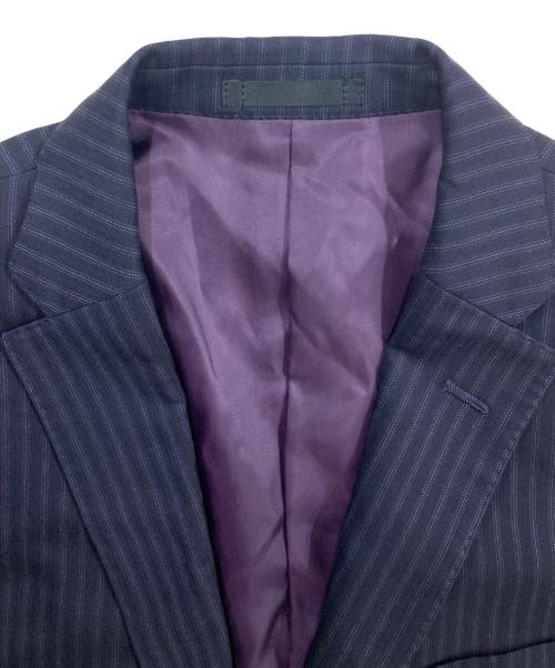 BURBERRY BLACK LABEL（バーバリーブラックレーベル）BURBERRY BLACK LABEL (バーバリーブラックレーベル) セットアップスーツ ブラック×パープル サイズ:SIZE 92-76-170の古着・服飾アイテム