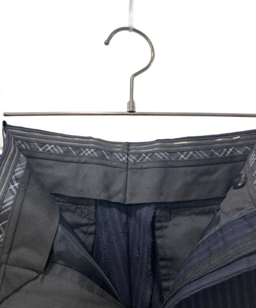 BURBERRY BLACK LABEL（バーバリーブラックレーベル）BURBERRY BLACK LABEL (バーバリーブラックレーベル) セットアップスーツ ブラック×パープル サイズ:SIZE 92-76-170の古着・服飾アイテム
