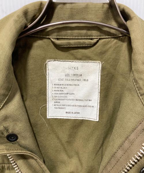 HYKE（ハイク）HYKE (ハイク) ミリタリー フィールドジャケット カーキ サイズ:2の古着・服飾アイテム