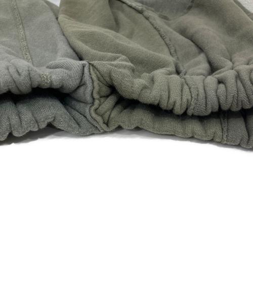 MALION VINTAGE（マリオンヴィンテージ）malion vintage (マリオンヴィンテージ) リメイクスウェットスカート カーキ サイズ:Fの古着・服飾アイテム