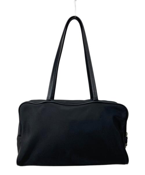 TOUTYEST（トゥティエ）TOUTYEST (トゥティエ) SAC LOQUET NYLON SMALL/スクエアトートバッグ ブラックの古着・服飾アイテム