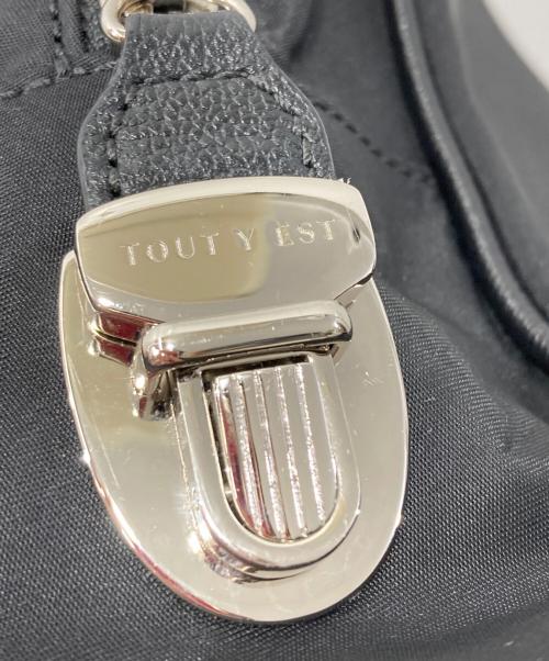 TOUTYEST（トゥティエ）TOUTYEST (トゥティエ) SAC LOQUET NYLON SMALL/スクエアトートバッグ ブラックの古着・服飾アイテム