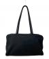 TOUTYEST（トゥティエ）の古着「SAC LOQUET NYLON SMALL/スクエアトートバッグ」｜ブラック