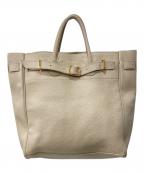 YOUNG & OLSEN The DRYGOODS STORE×FRAMeWORKヤングアンドオルセン ザ ドライグッズストア×フレームワーク）の古着「レザートートバッグ」｜ベージュ
