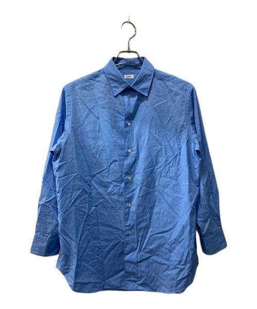 LOEFF（ロエフ）LOEFF (ロエフ) コットンブロード レギュラーシャツ ルーズフィット ブルーの古着・服飾アイテム