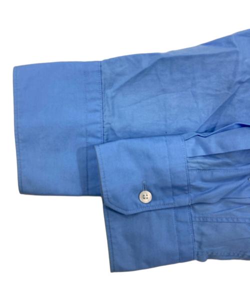 LOEFF（ロエフ）LOEFF (ロエフ) コットンブロード レギュラーシャツ ルーズフィット ブルーの古着・服飾アイテム