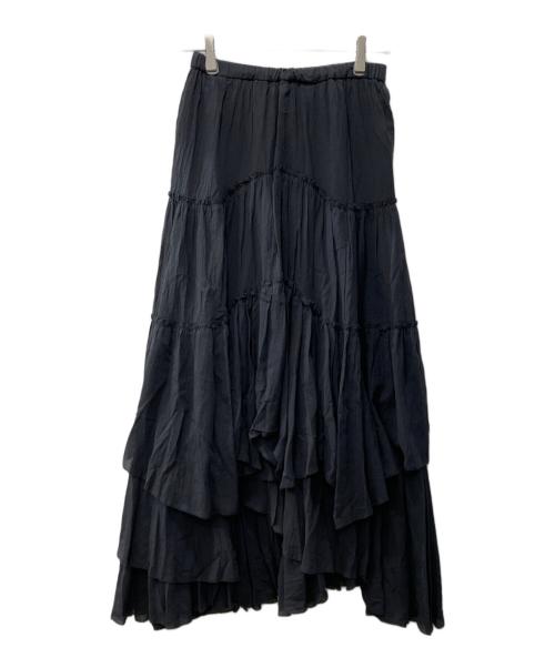 CASA FLINE（カーサフライン）CASA FLINE (カーサフライン) コットンティアードスカート グレー サイズ:Fの古着・服飾アイテム