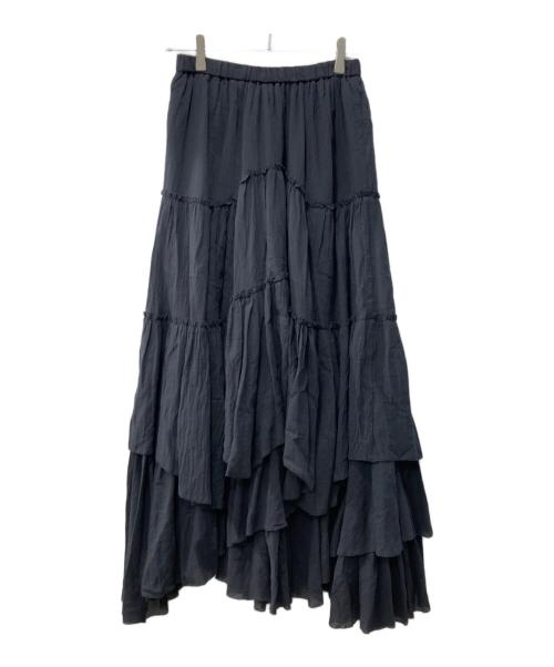 CASA FLINE（カーサフライン）CASA FLINE (カーサフライン) コットンティアードスカート グレー サイズ:Fの古着・服飾アイテム