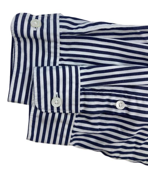 STEVEN ALAN（スティーブンアラン）STEVEN ALAN (スティーブンアラン) ストライプバンドカラーシャツ ネイビー サイズ:Mの古着・服飾アイテム