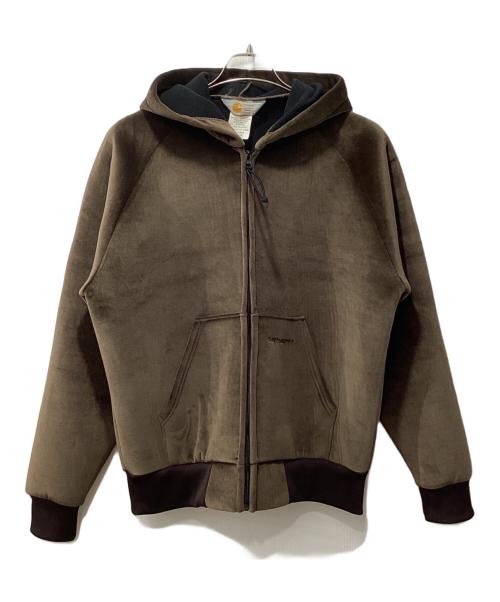 CarHartt（カーハート）CarHartt (カーハート) 80's-90's 三角タグ/ベロアジップパーカー/ジップジャケット ブラウン サイズ:Lの古着・服飾アイテム