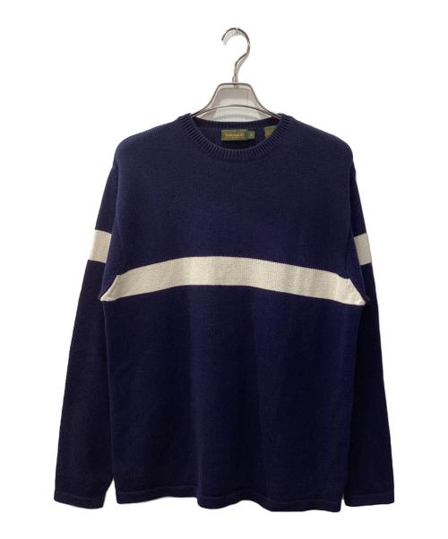 Timberland（ティンバーランド）Timberland (ティンバーランド) 90s/クルーネックニット ネイビー サイズ:Mの古着・服飾アイテム