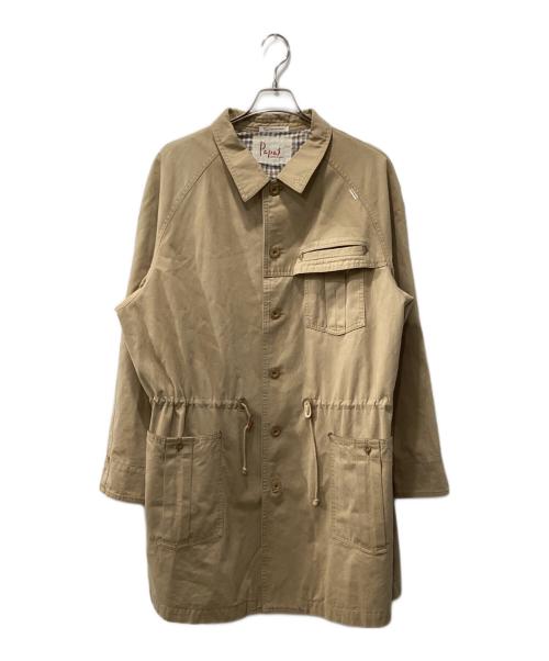 PAPAS（パパス）PAPAS (パパス) サファリジャケット ベージュ サイズ:Lの古着・服飾アイテム