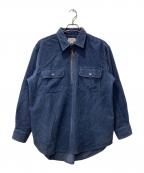 J.CREWジェイクルー）の古着「90s/プルオーバーコーデュロイシャツ」｜ネイビー