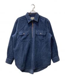 J.CREW（ジェイクルー）の古着「90s/プルオーバーコーデュロイシャツ」｜ネイビー