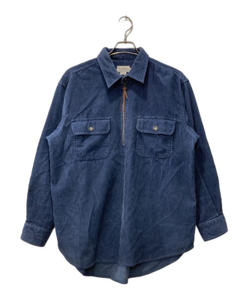 J.CREW（ジェイクルー）J.CREW (ジェイクルー) 90s/プルオーバーコーデュロイシャツ ネイビー サイズ:Mの古着・服飾アイテム