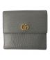 GUCCI（グッチ）の古着「GGマーモント/3つ折り財布」｜グレー
