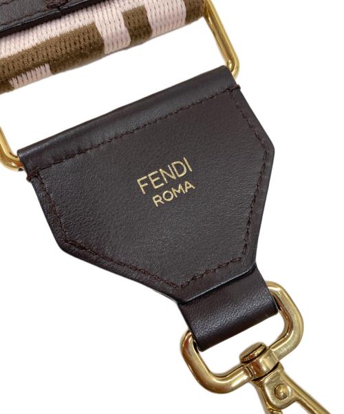 FENDI（フェンディ）FENDI (フェンディ) ショルダー ユー/ロゴストラップ ブラウンの古着・服飾アイテム