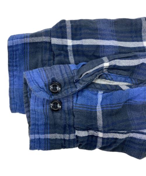 Denim & Supply Ralph Lauren（デニム＆サプライ ラルフローレン）Denim & Supply Ralph Lauren (デニム＆サプライ ラルフローレン) フーデッドチェックシャツ ネイビー サイズ:Mの古着・服飾アイテム
