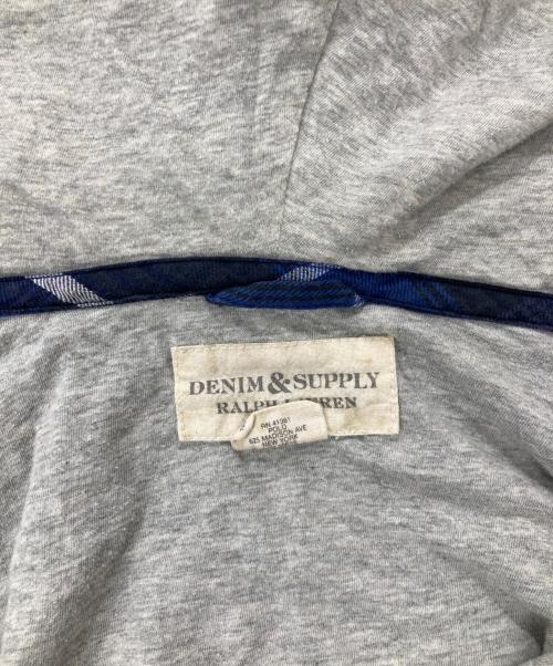 Denim & Supply Ralph Lauren（デニム＆サプライ ラルフローレン）Denim & Supply Ralph Lauren (デニム＆サプライ ラルフローレン) フーデッドチェックシャツ ネイビー サイズ:Mの古着・服飾アイテム