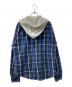 Denim & Supply Ralph Lauren (デニム＆サプライ ラルフローレン) フーデッドチェックシャツ ネイビー サイズ:M：4000円