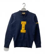 LETTERMAN SWEATERレターマンセーター）の古着「50s-60s/ニット」｜ネイビー
