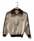 adidasアディダス）の古着「トラックジャケット/80s」｜ベージュ×ブラウン