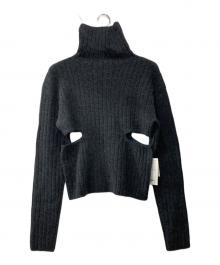 AEWEN MATOPH（イウエン マトフ）の古着「リブウエストスリットタートルネック ニット」｜グレー