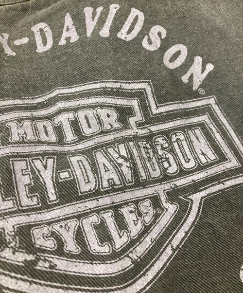 HARLEY-DAVIDSON（ハーレーダビッドソン）HARLEY-DAVIDSON (ハーレーダビッドソン) 中綿デニムジャケット ブラック サイズ:Mの古着・服飾アイテム