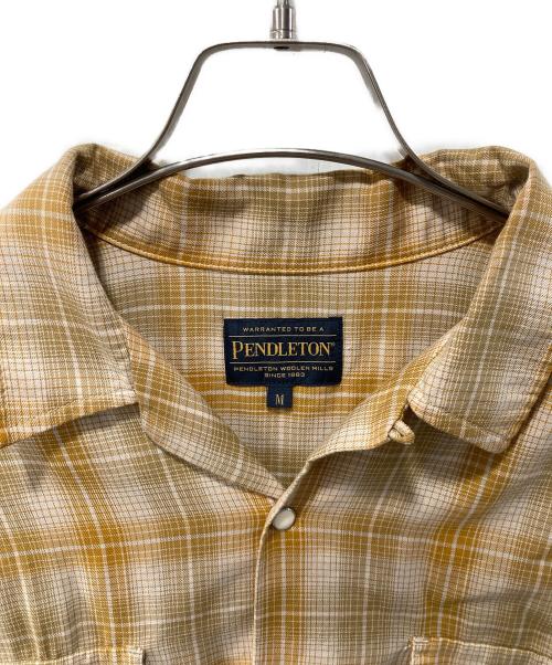 PENDLETON（ペンドルトン）PENDLETON (ペンドルトン) オンブレチェックシャツ ブラウン サイズ:Mの古着・服飾アイテム