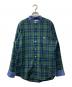 MACKINTOSH PHILOSOPHY（マッキントッシュ フィロソフィー）の古着「バンドカラーシャツ」｜グリーン×ネイビー