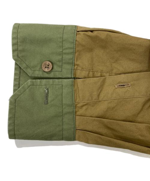 MACKINTOSH PHILOSOPHY（マッキントッシュ フィロソフィー）MACKINTOSH PHILOSOPHY (マッキントッシュ フィロソフィー) バンドカラーシャツ カーキ サイズ:40の古着・服飾アイテム