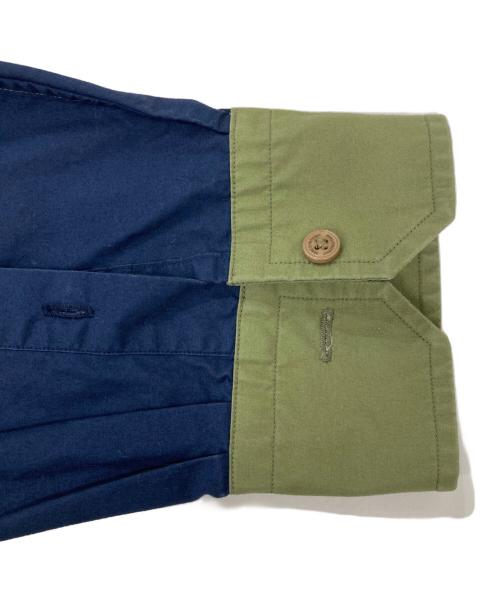 MACKINTOSH PHILOSOPHY（マッキントッシュ フィロソフィー）MACKINTOSH PHILOSOPHY (マッキントッシュ フィロソフィー) バンドカラーシャツ カーキ サイズ:40の古着・服飾アイテム