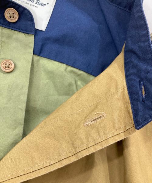MACKINTOSH PHILOSOPHY（マッキントッシュ フィロソフィー）MACKINTOSH PHILOSOPHY (マッキントッシュ フィロソフィー) バンドカラーシャツ カーキ サイズ:40の古着・服飾アイテム