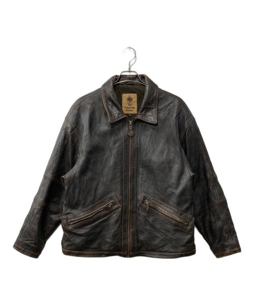 THE TERRITORY AHEAD（ザ テリトリー アヘッド）THE TERRITORY AHEAD (ザ テリトリー アヘッド) レザージャケット ブラウン サイズ:Mの古着・服飾アイテム