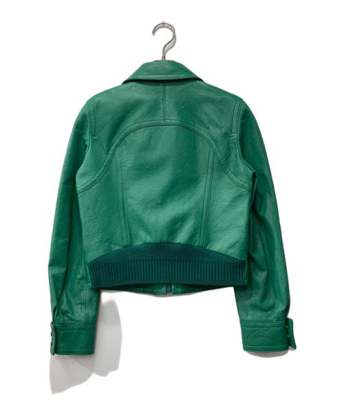 COACH（コーチ）COACH (コーチ) レザージャケット グリーン サイズ:０の古着・服飾アイテム