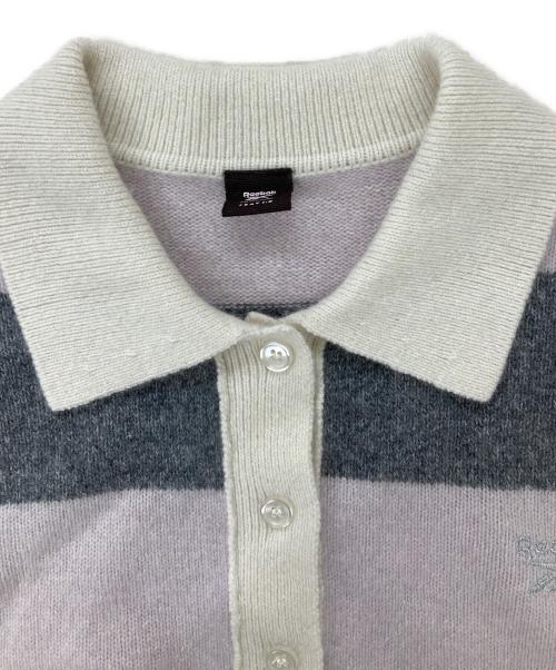 REEBOK（リーボック）REEBOK (リーボック) FRAY ID (フレイ アイディー) ラガーカラーポロニットプルオーバー グレー サイズ:Fの古着・服飾アイテム