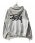 stussy (ステューシー) ロゴプルオーバーパーカー グレー サイズ:S：4000円