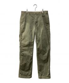STUSSY CLASSIC（ステューシー）の古着「ヘリンボーンツイルパンツ」｜グリーン