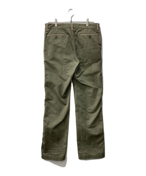 STUSSY CLASSIC（ステューシー）STUSSY CLASSIC (ステューシー) ヘリンボーンツイルパンツ グリーン サイズ:32の古着・服飾アイテム