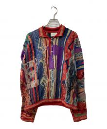 Coogi（クージー）の古着「90s/3Dポロニット」｜レッド